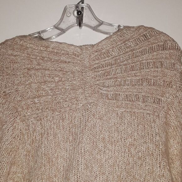 B.K.E. Knit Semi-Wrap Sweater Khaki Cardigan Size Large - Picture 8 of 8